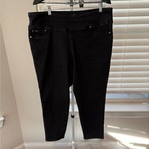 DG2 by Diane Gilman Women's Black Ankle Jeans